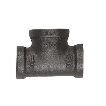 B & K 520334BG Malleable Black Iron Reducing Tee 0.5 x 0.5 x 0.75 in. Fip, 5PK 4066593