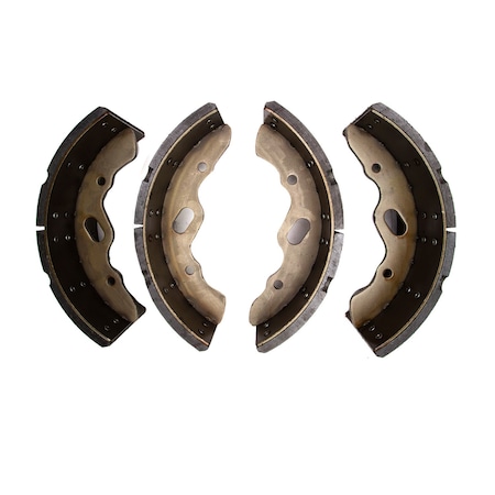 Dfc True Arc Rivited Brake Shoes, Drum Brake Shoe Set,  1903-0833-00