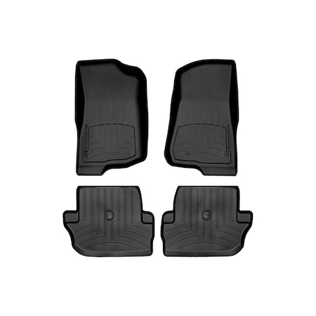 Weathertech Black, Front and Rear FloorLiner HP 441313-1-3IM