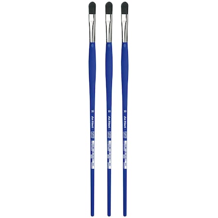 Da Vinci FORTE-Acrylics Student Brush, Synthetic, Acrylic & Oil, Filbert, Series 8650, Size 10, 3PK VA-8650_10
