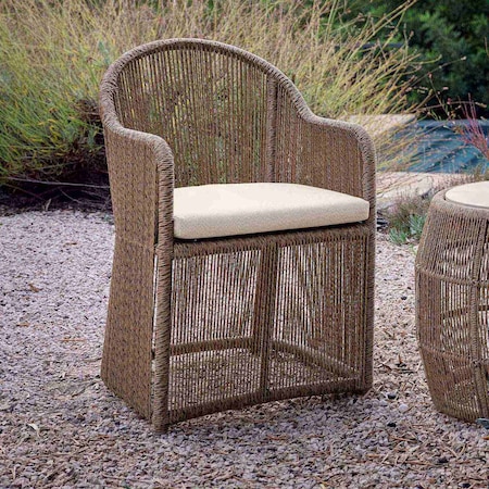 Skyline Design Calixto Dining Armchair with Sunbrella Cushion 23832-NTH-CUSH