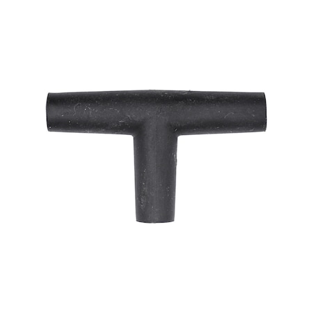 Auveco Tee Connector Santoprene Black 4mm, 25PK 16654