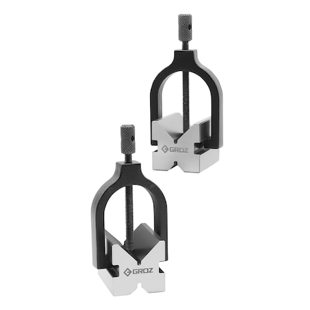 Groz V-Block, Precision, Clamp, 2" 03001