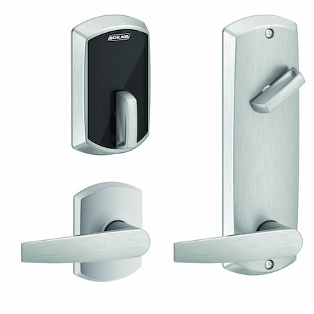 Schlage Electronics Schlage Electronic Control Smart Interconnected Lock UL Listed with Greenwich Trim and FE410FGRW512JUP626