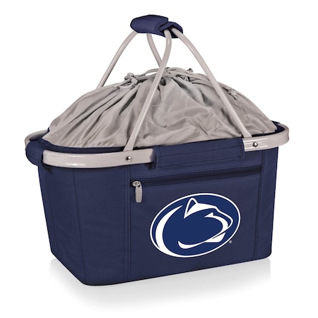 Picnic Time Family Of Brands NCAA Penn State Nittany Lions Metro Shopping Basket - Insulated Picnic Basket 645-00-138-494-0