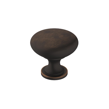 Amerock Era 1-1/4 in 32 mm Diameter Oil Rubbed Bronze Hollow Cabinet Knob BP36907ORB
