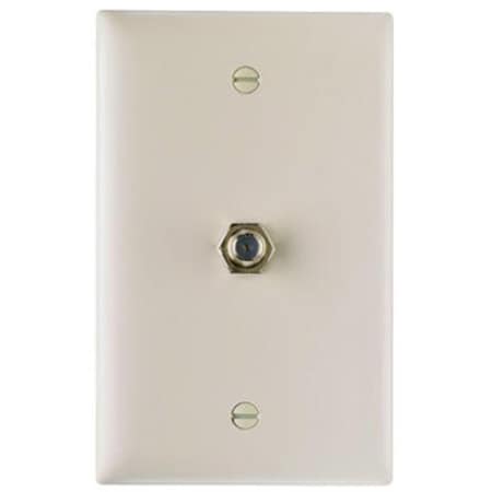 Nextgen TPCATVLACC12 Wall Plate, 1 Gang, Light Almond NE579621