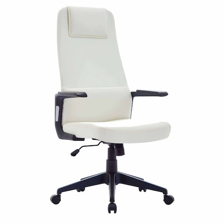 Leisuremod Nexa High Back Swivel Office Chair with Headrest and Nylon Base NO52WL