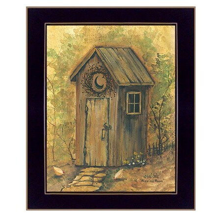 Homeroots Reading Room 2 Black Framed Print Wall Art 404912