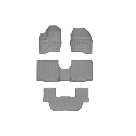 Weathertech Grey, Front and Rear and Rear FloorLiner HP 46359-1-4-3IM