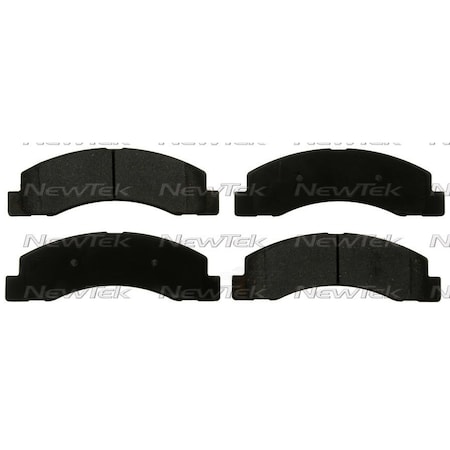 Newtek Automotive Usa Newtek Velocity Plus Economy Semi-Metallic w/Shim Disc Pads SMD824