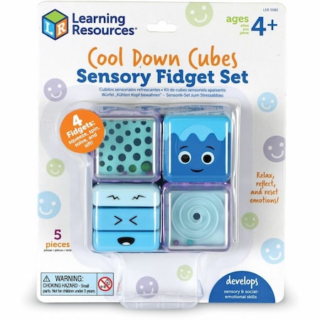 Learning Resources Cool Down Cubes Sensory Fidget, 10PK LER5582