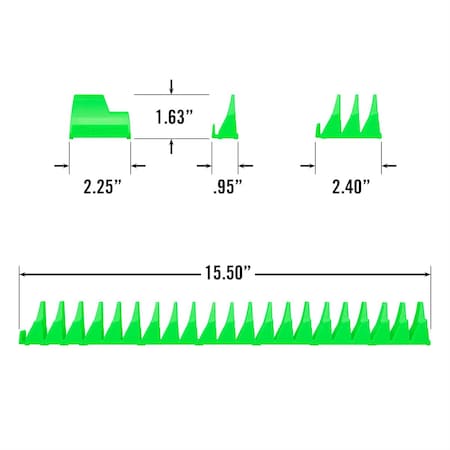 Ernst Manufacturing 40 Tool Magnetic Modular Wrench Pro - Green 5417M