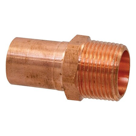 Nibco Copper, Straight, FTG, 1/2in, MNPT, 3/8in 9034005PC
