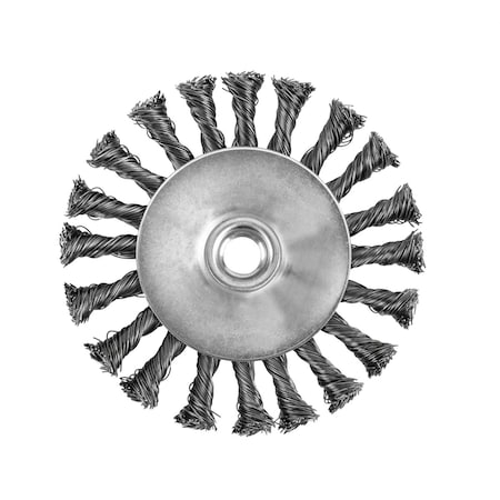 Titan 4 In. Knotted Bevel Wire Wheel, 1EA 22214