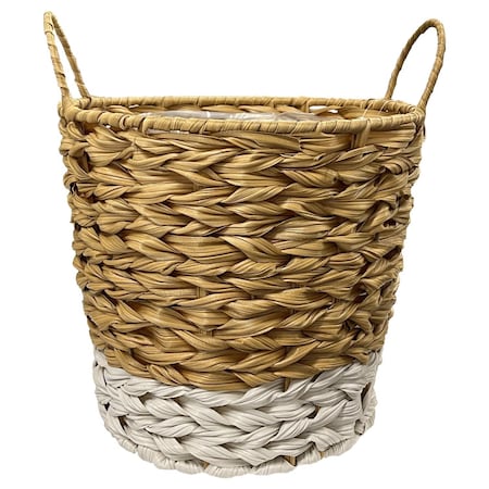Classic Home & Garden 9.8 in. H X 10.6 in. D Natural Fiber Bermuda Planter Brown 110138-304