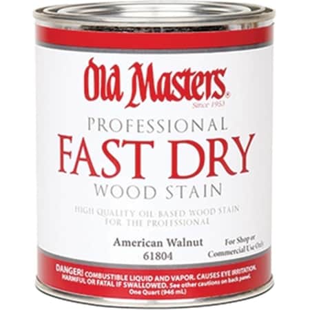 Old Masters 61804 American Walnut Fast Dry Wood Stain 1 Quart 207194