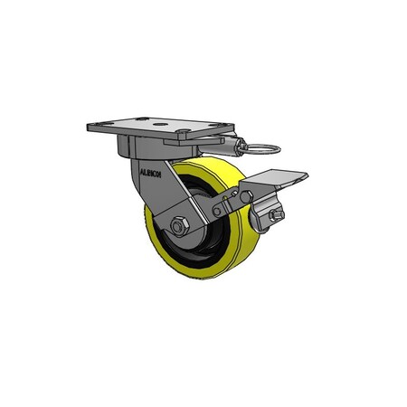 Albion Caster, Maintenance-Free, 6x2, 38PF06228SLFBK 38PF06228SLFBK