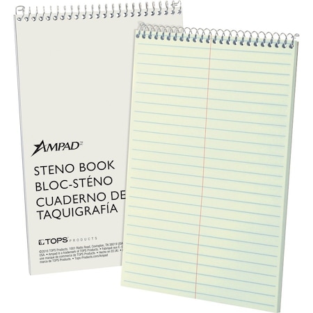 Ampad Book, Stno, Gregg, 60Sheet, Green 25-270