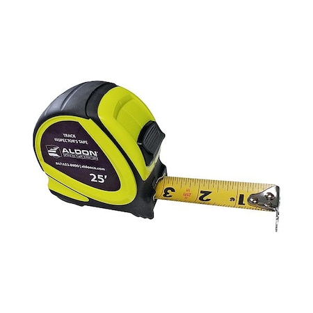 Aldon Track Inspector Tape Measure 1" x 25 ft. 4124-316