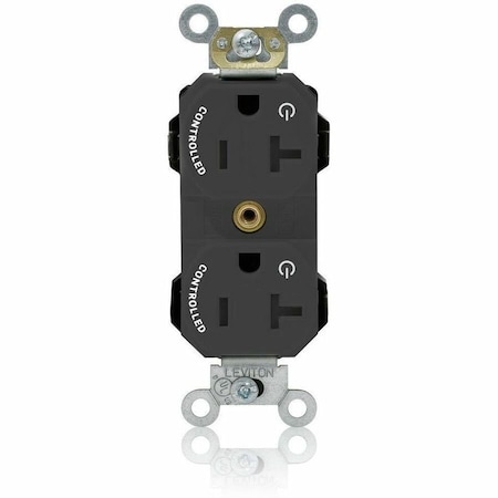 Leviton Straight Blade Receptacle, 5-20R, 20 A, 125V AC, Flush Mount, Self-Grounded M5362-2SE