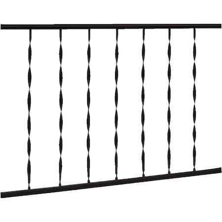 Gilpin Windsor 32'' H.x6 ' L. Wrought Iron Railing 576