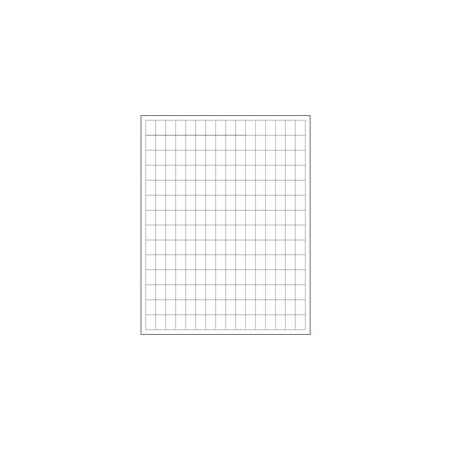 Bubblefast 1/2 x 3/4'' White Rectangle Laser Labels-224 Labels per Sheet BFLL101