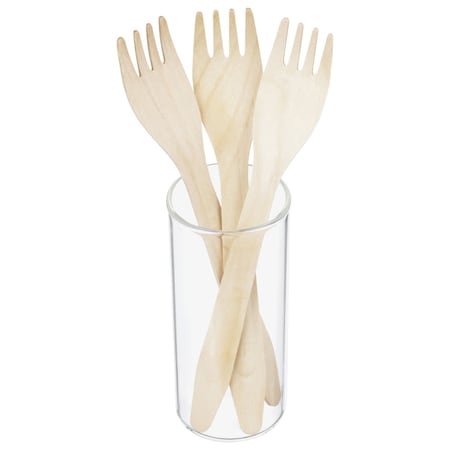 Verterra 6.5" Medium Weight Wooden, Fork, 1000PK VT-E2-MF