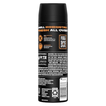 Axe Dark Temptation XL Deodorant Body Spray, 5.1 Ounce, 12PK 68918052