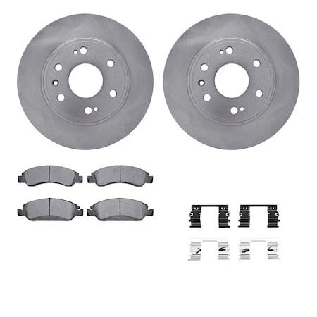 Dynamic Friction Co DFC Brake Rotor- Heavy Duty Brake Pad includes Hardware 6412-48151