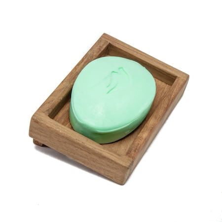Homeroots Traditional Solid Teak Wall Mount Soap Dish 475842