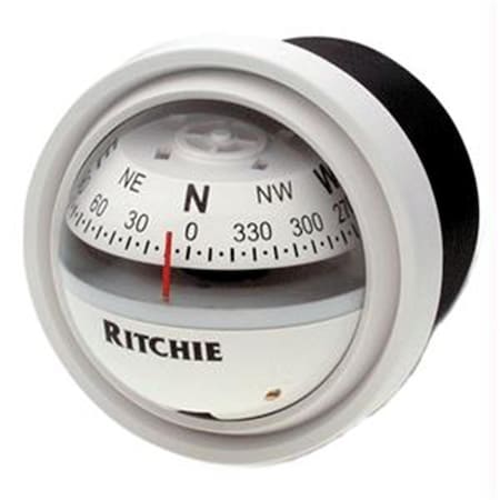 Ritchie Compass 12 Volt Repairable Explorer Compass - White V-57W.2