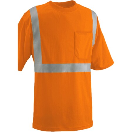 Reflective Apparel ANSI Type R Class 2 Short Sleeve T-Shirt with X-Back 102SX-OR-SM