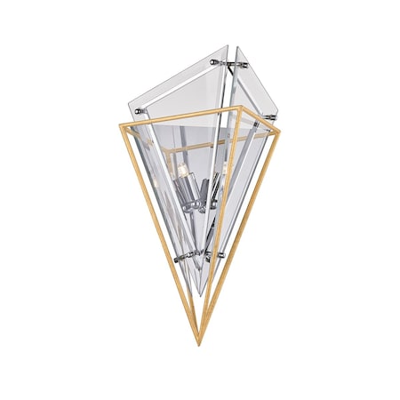 Troy Lighting Epic 2 Light Wall Sconce 10 In. Gold Leaf B7141