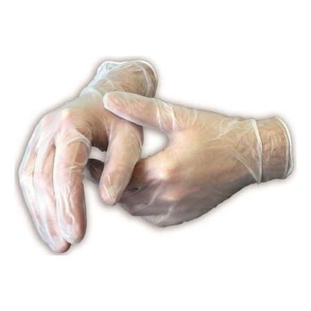 Ambitex Large Clear Vinyl Disposable Powder-Free Exam Gloves, 100PK VLG200