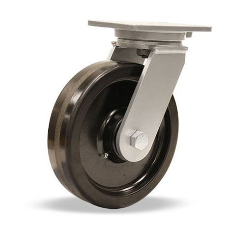 Hamilton Champion Swivel Caster, 10" x 2-1/2" Phenolic Wheel, 1" Straight Roller Bearing S-CH-10PH