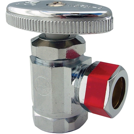 Westlake Pipe & Fittings 1/2'' FIP Inletx1/2'' Compression Outlet Multi-Turn Style Angle Valve 6/1/7207