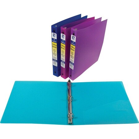 C-Line Products C-Line® 3-Ring Binder, 1" Capacity, Assorted Colors, PK6 31710