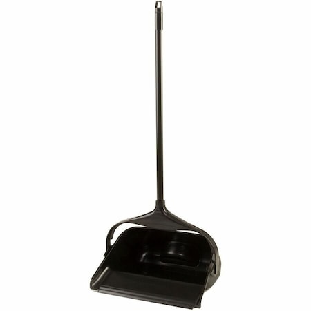 Rubbermaid Commercial 11-5/16" Black Long Handled Dust Pan FG253100BLA
