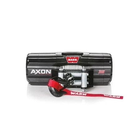Warn Vehicle Mounted Recovery Winch 12 Volt Electric 3500 Lb Capacity Steel Rope Roller Fairlead 110235