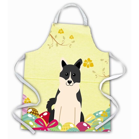 Carolines Treasures Easter Eggs Russo-European Laika Spitz Apron BB6029APRON