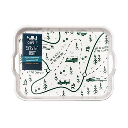 Camco 53488 Melamine RV Serving Tray, Map Design C1W_53488