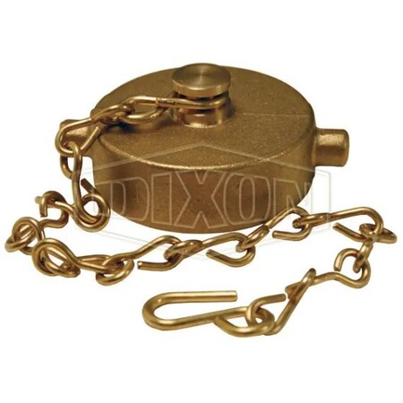 Dixon Pin Lug Cap, 2 in, NPSH Connection, Cast Brass FC200