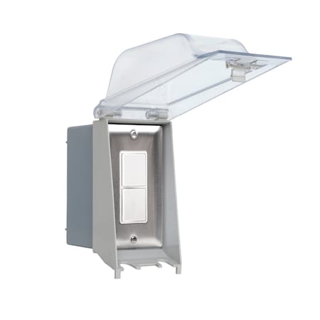 Eurofase Single Duplex Switch Weatherproof SS Flush Mount And Gang Box EFSOWPS
