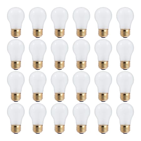 Bulbrite 25w Dimmable Frost A19 Incandescent Light Bulbs Medium (E26) Base, 2700K Warm White Light, 12PK 861946