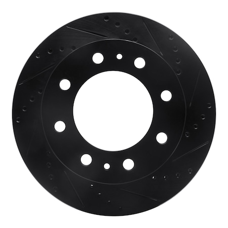 Dynamic Friction Co DFC Brake Rotor - Drilled and Slotted - Black 633-48051R