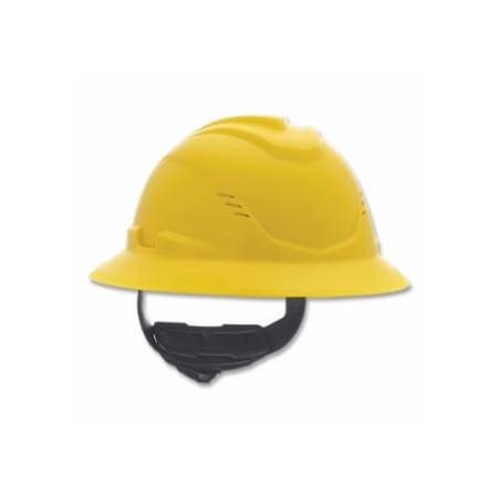 V-Gard C1 Hard Hat, Fas-Trac III 4 Point Ratchet, Vented, Yellow 454-10215832