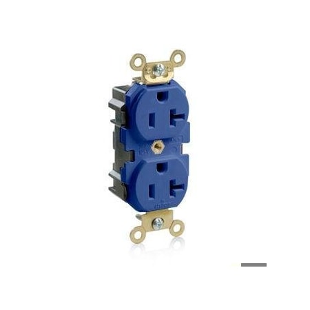 Leviton Straight Blade Receptacle, 5-20R, 20 A, 125V AC, Flush Mount, Self-Grounded M5362-B