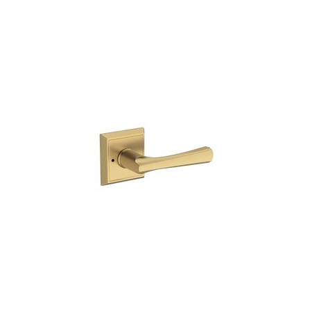 Baldwin Residential Door Levers Privacy Right Hand Lifetime Satin Brass PVWYNCHR044