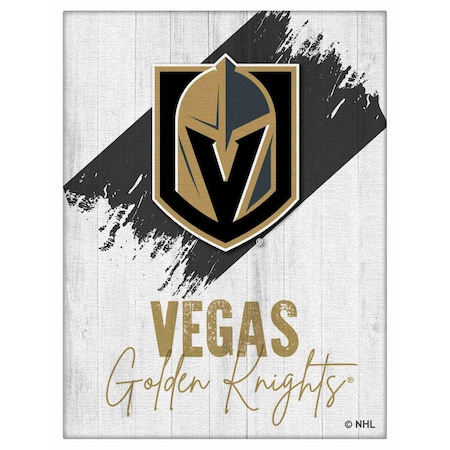 Holland Bar Stool Co Vegas Golden Knights 24 in. x 32 in. Canvas Wall Art LCnvs